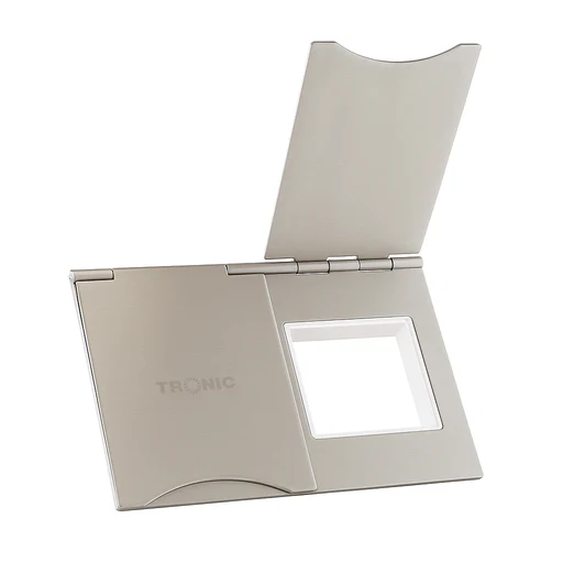 Floor Socket Box â€“ 2 Module Empty Housing, Brushed Finish