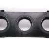 Three Way Black Rectangular Recessed Holder