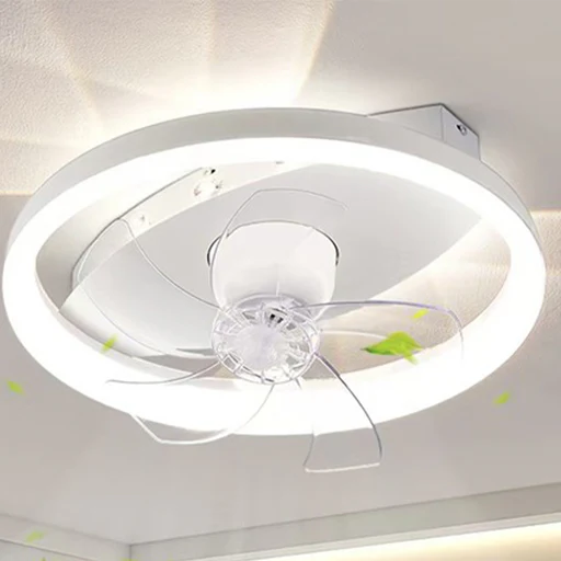 Modern Ceiling Light with Built-in Fan â€“ 500mm, 60W, Remote Control