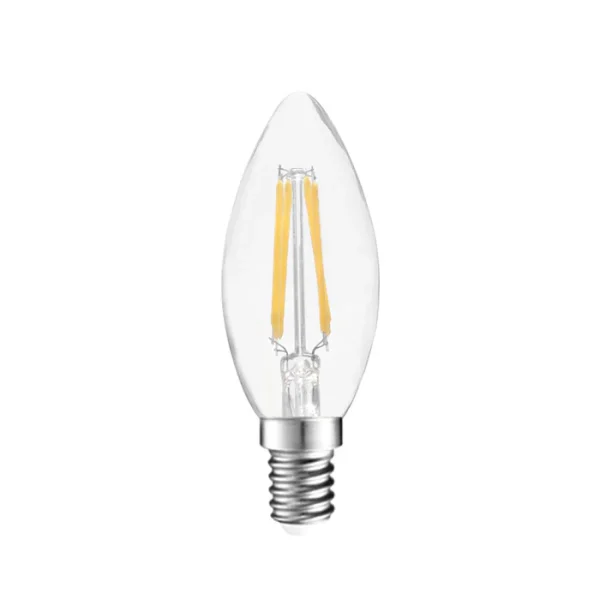 LE_0414-FI-CB-WW Candle Filament LED 4 Watts Warm White E14(Small Screw) Bulb