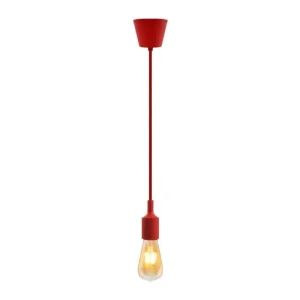 Hanging E27(Screw) Pendant Holder - Red