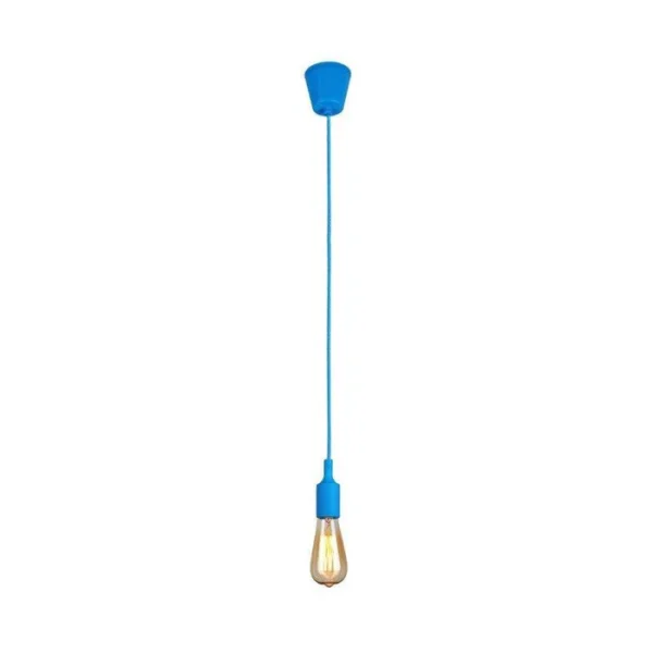 Hanging E27(Screw) Pendant Holder - Sky Blue
