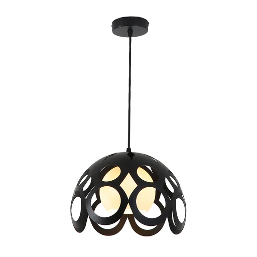 Black Orbital Cage Pendant Lamp