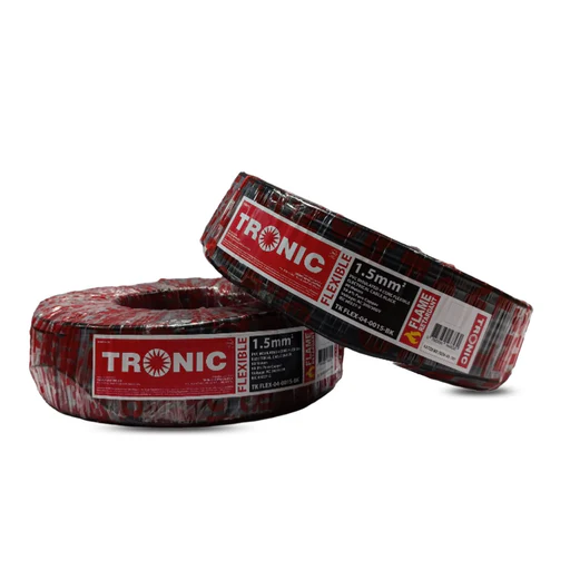 Tronic Electrical Cable 1.5mm 4 Core Flexible Black