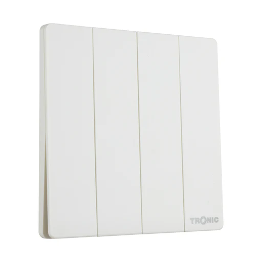 White Four Gang Two Way Switch