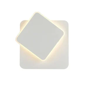 Tilted Adjustable Square Warm White LED Wall Light